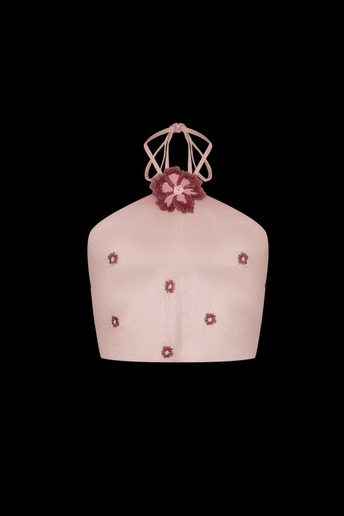 Top Halter Inamorata Cherry Blush